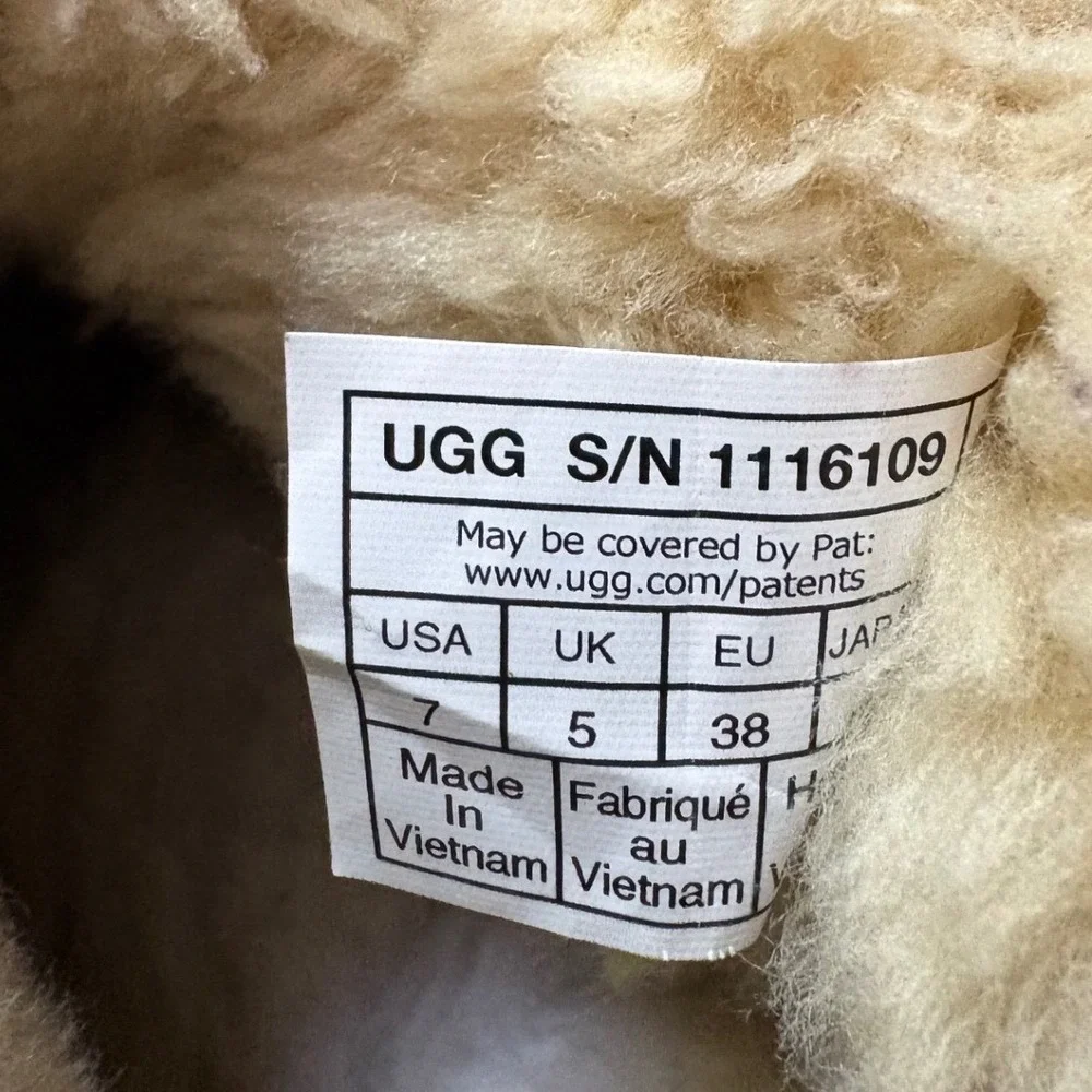 UGG Classic Ultra Mini Chestnut Suede Sheepskin Boots | Womens 7
